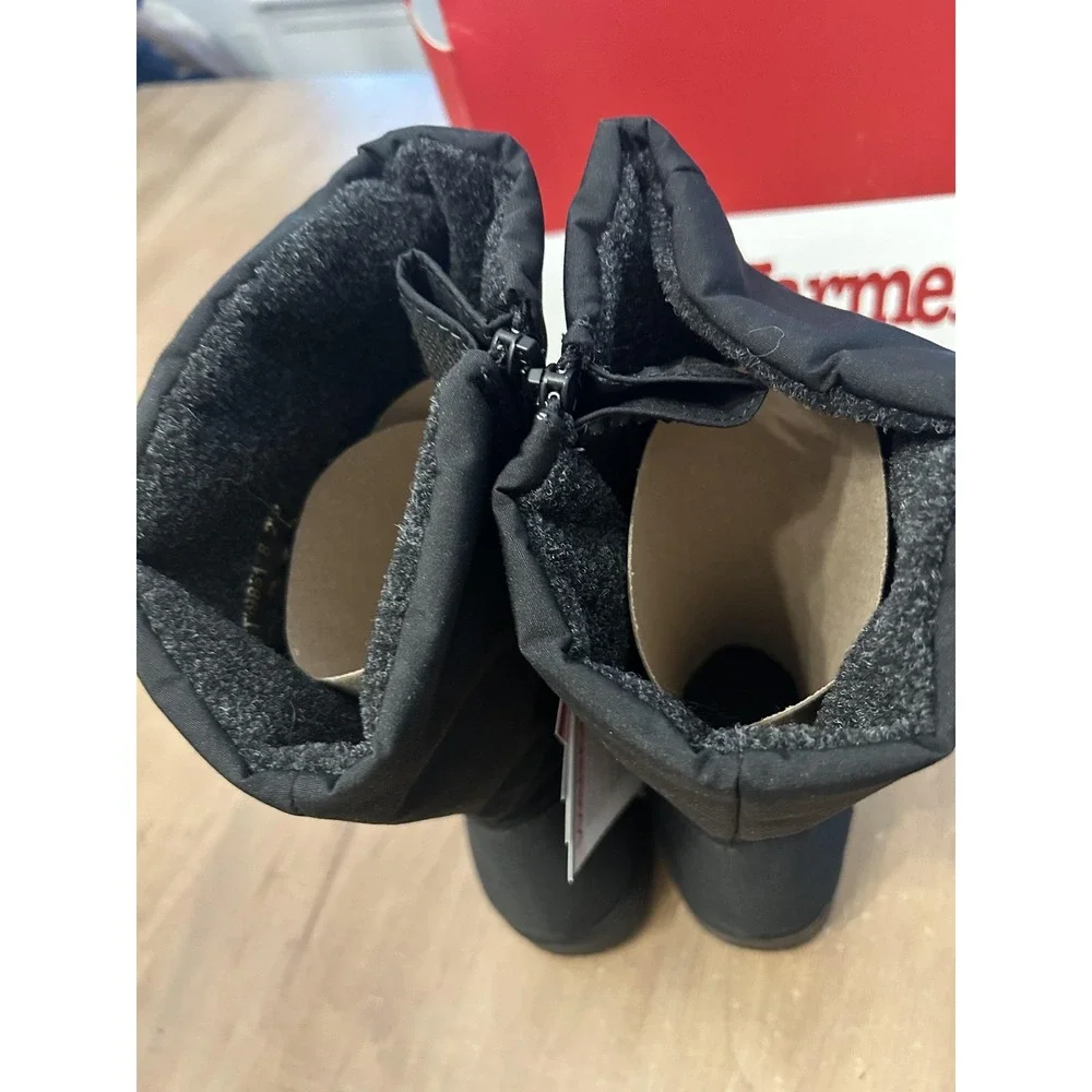 Toe Warmers Boots Womens Size 8 2W Wide Black On-The-Go Waterproof Snow T99851